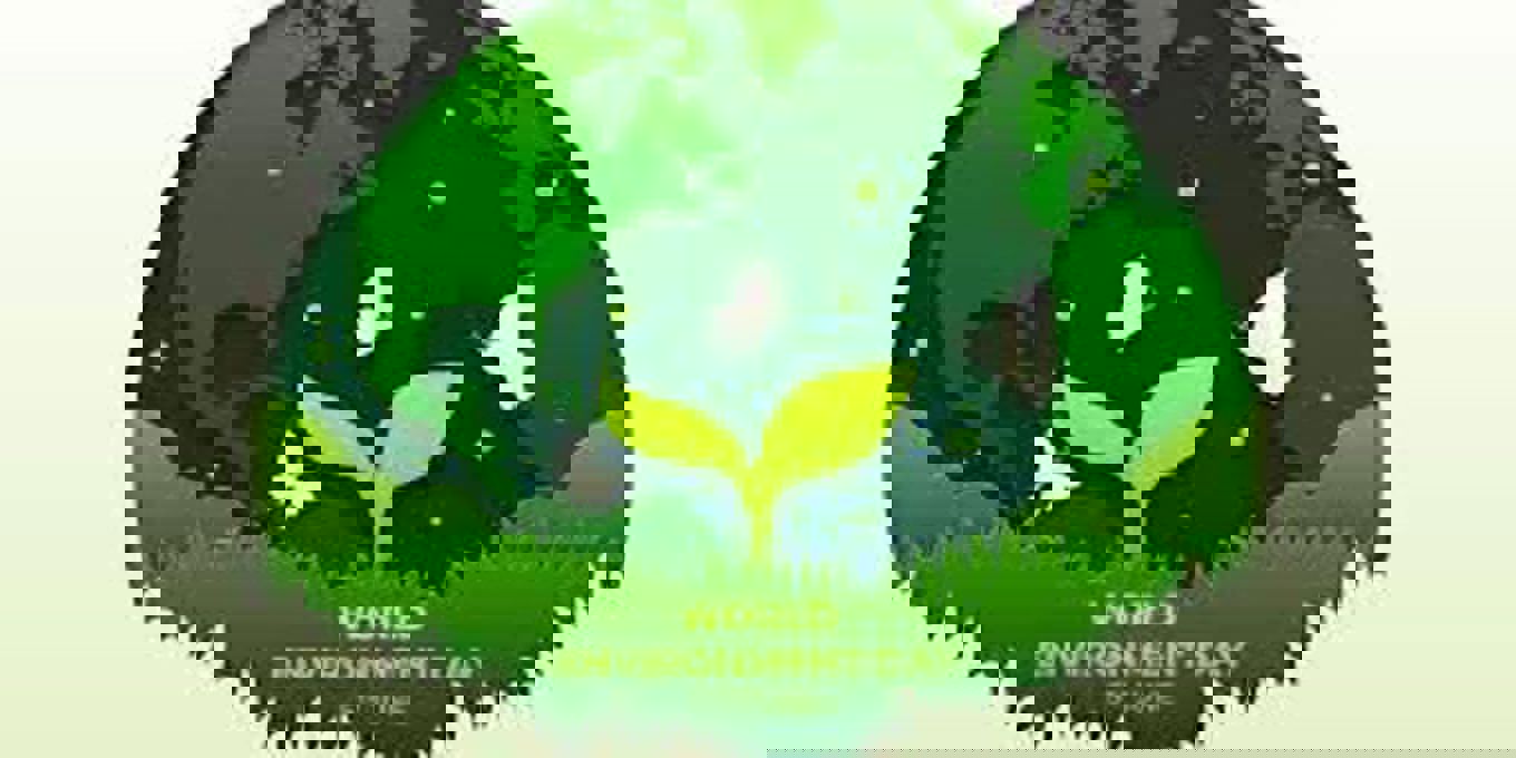 En grønn og hvit planet En grønn og hvit planet